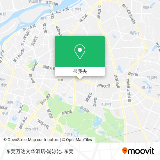 东莞万达文华酒店-游泳池地图