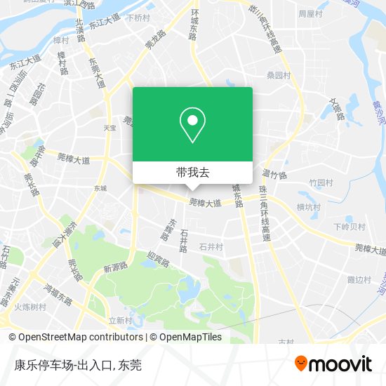 康乐停车场-出入口地图