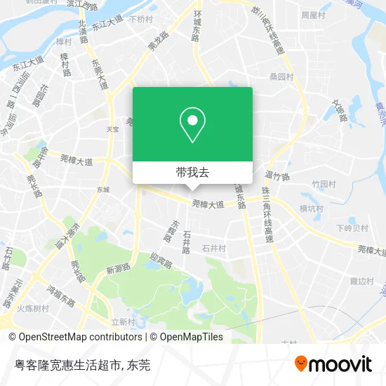 粤客隆宽惠生活超市地图