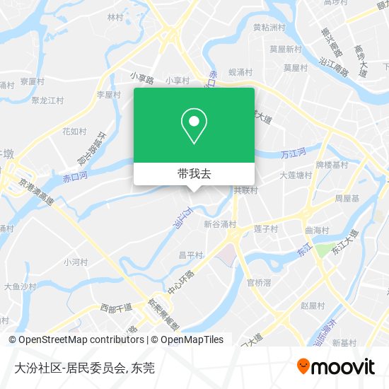 大汾社区-居民委员会地图
