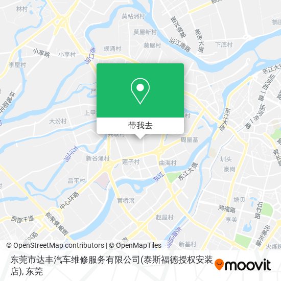 东莞市达丰汽车维修服务有限公司(泰斯福德授权安装店)地图