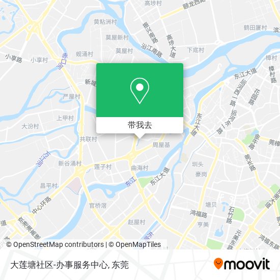 大莲塘社区-办事服务中心地图