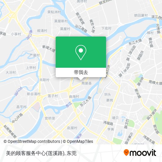 美的顾客服务中心(莲溪路)地图