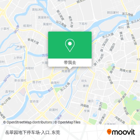 岳翠园地下停车场-入口地图