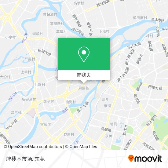 牌楼基市场地图