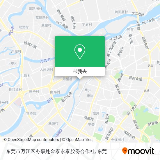 东莞市万江区办事处金泰永泰股份合作社地图