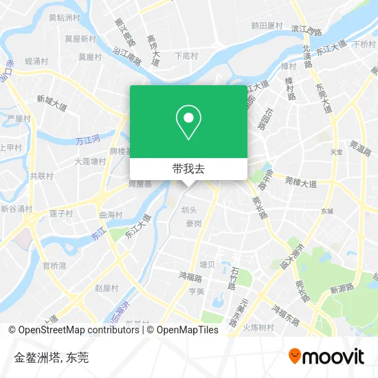 金鳌洲塔地图