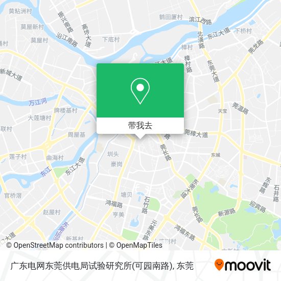 广东电网东莞供电局试验研究所(可园南路)地图