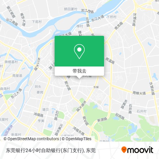 东莞银行24小时自助银行(东门支行)地图