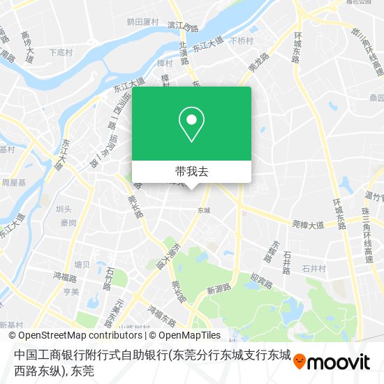 中国工商银行附行式自助银行(东莞分行东城支行东城西路东纵)地图