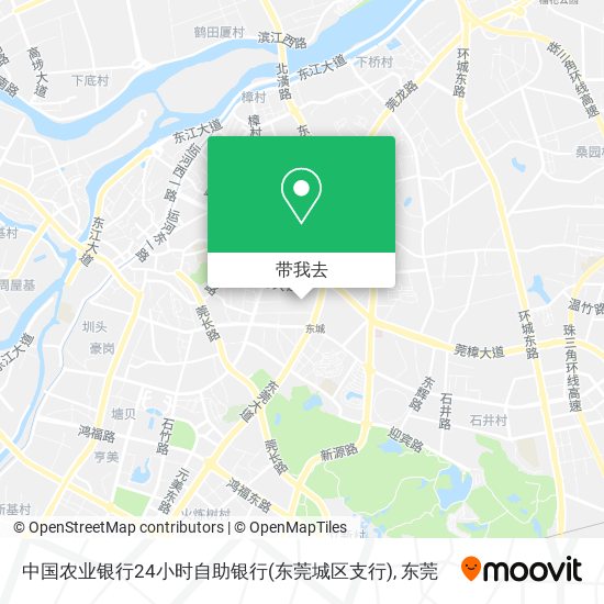 中国农业银行24小时自助银行(东莞城区支行)地图