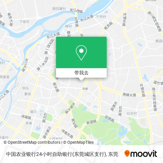 中国农业银行24小时自助银行(东莞城区支行)地图