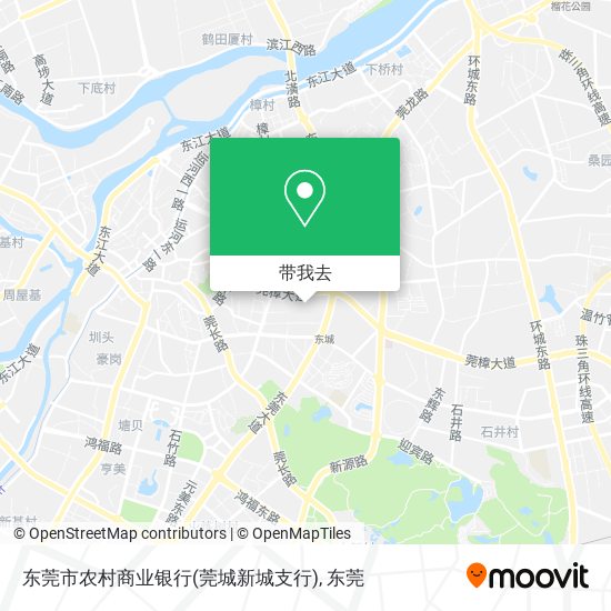 东莞市农村商业银行(莞城新城支行)地图
