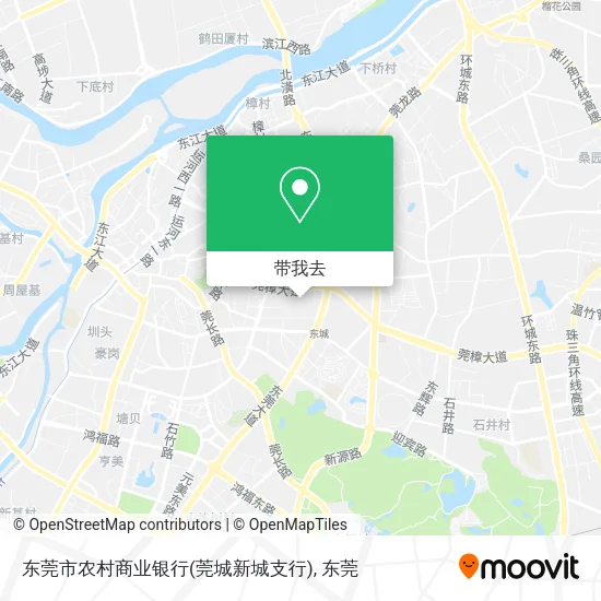 东莞市农村商业银行(莞城新城支行)地图