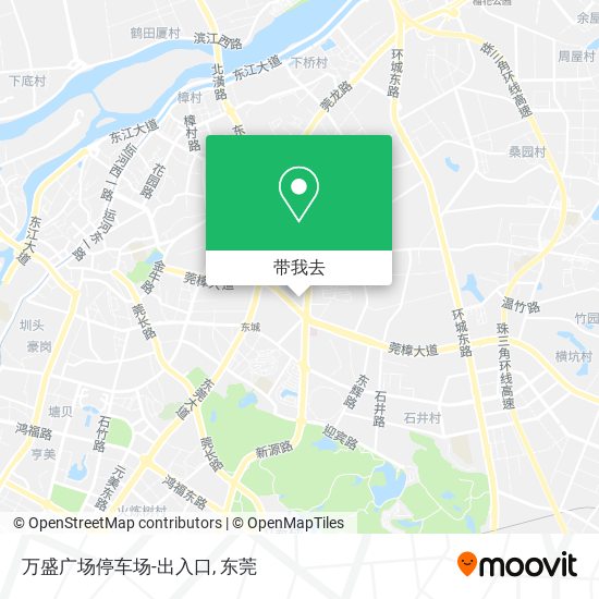 万盛广场停车场-出入口地图