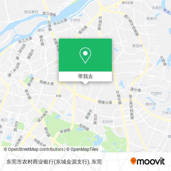 东莞市农村商业银行(东城金源支行)地图