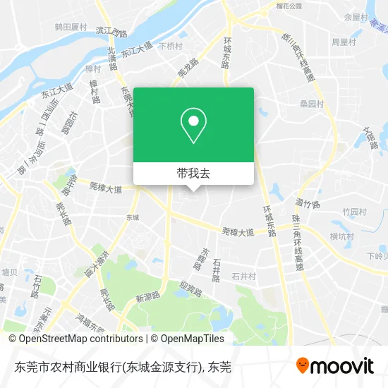 东莞市农村商业银行(东城金源支行)地图