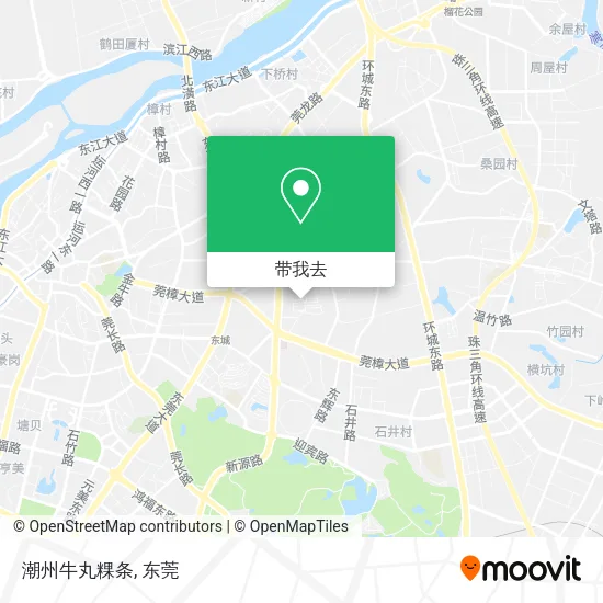 潮州牛丸粿条地图