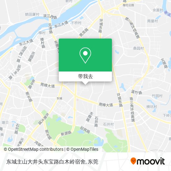 东城主山大井头东宝路白木岭宿舍地图