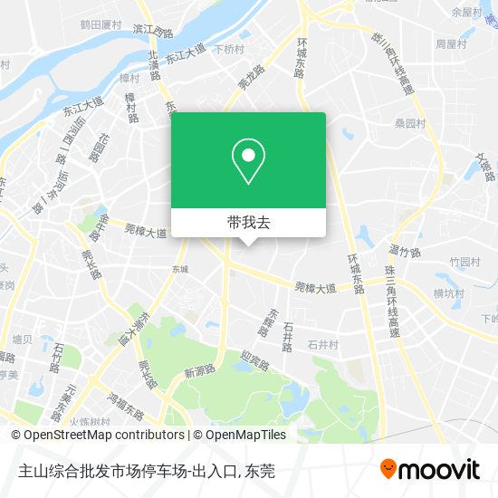 主山综合批发市场停车场-出入口地图