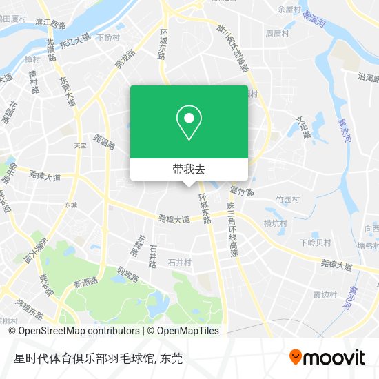 星时代体育俱乐部羽毛球馆地图