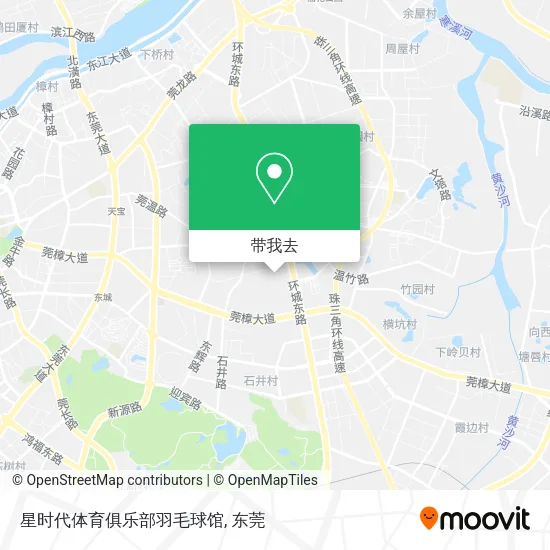 星时代体育俱乐部羽毛球馆地图