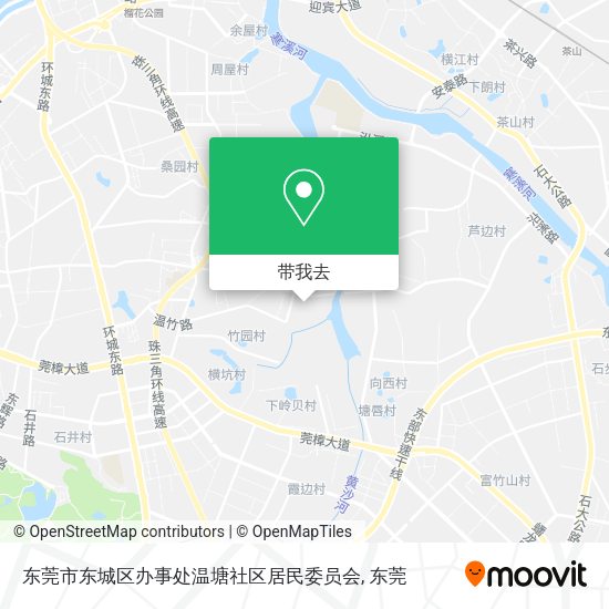 东莞市东城区办事处温塘社区居民委员会地图
