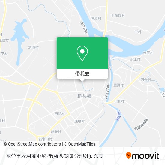 东莞市农村商业银行(桥头朗厦分理处)地图