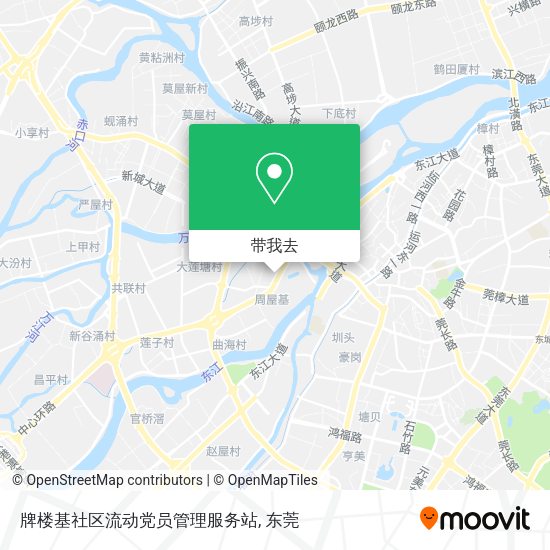 牌楼基社区流动党员管理服务站地图
