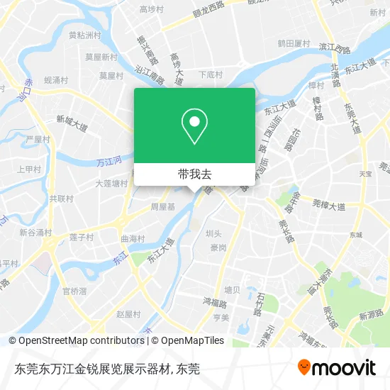 东莞东万江金锐展览展示器材地图