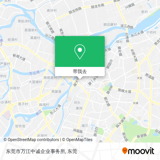 东莞市万江中诚企业事务所地图