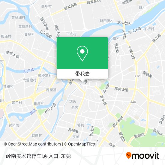 岭南美术馆停车场-入口地图