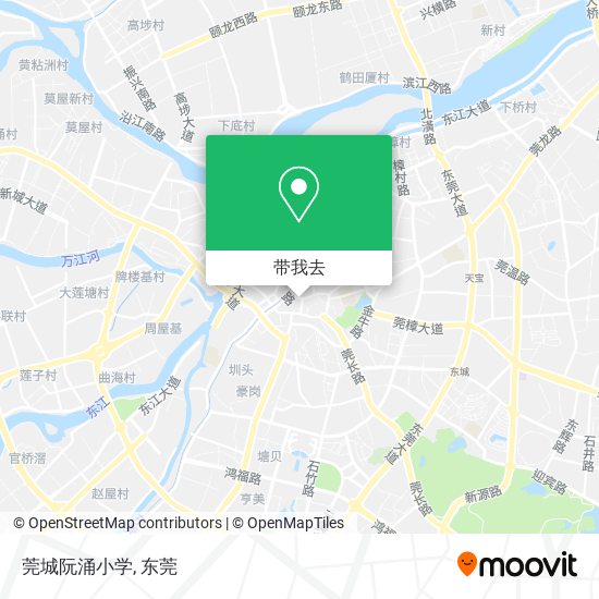 莞城阮涌小学地图