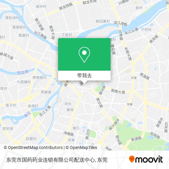 东莞市国药药业连锁有限公司配送中心地图
