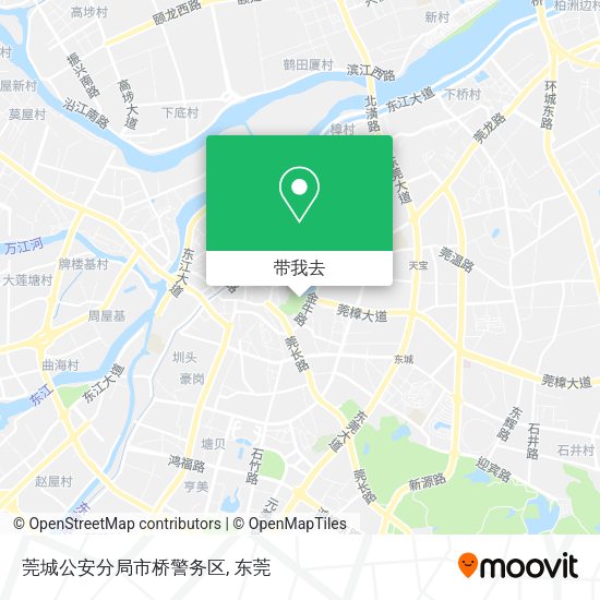 莞城公安分局市桥警务区地图
