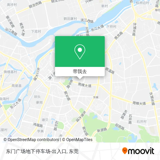 东门广场地下停车场-出入口地图