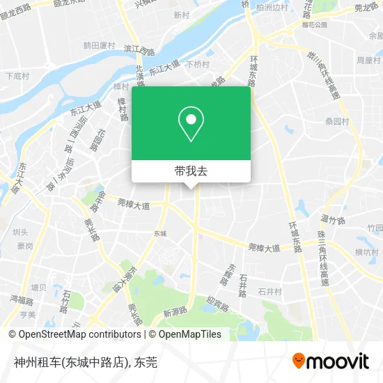 神州租车(东城中路店)地图