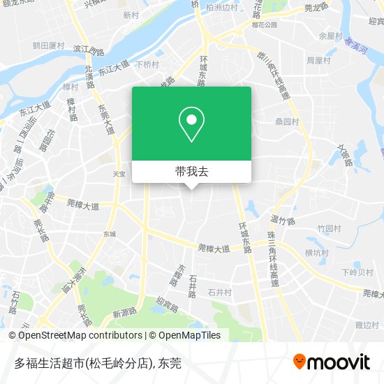 多福生活超市(松毛岭分店)地图