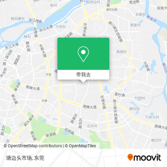 塘边头市场地图