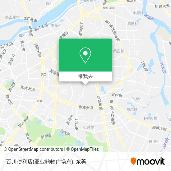 百川便利店(亚业购物广场东)地图
