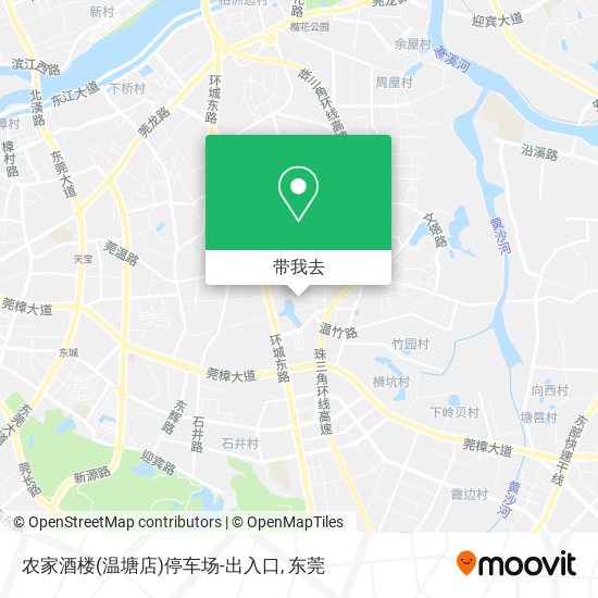 农家酒楼(温塘店)停车场-出入口地图