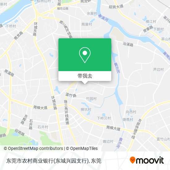 东莞市农村商业银行(东城兴园支行)地图