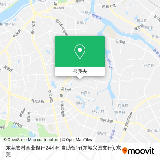 东莞农村商业银行24小时自助银行(东城兴园支行)地图