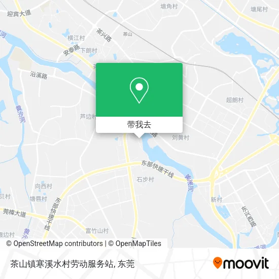 茶山镇寒溪水村劳动服务站地图