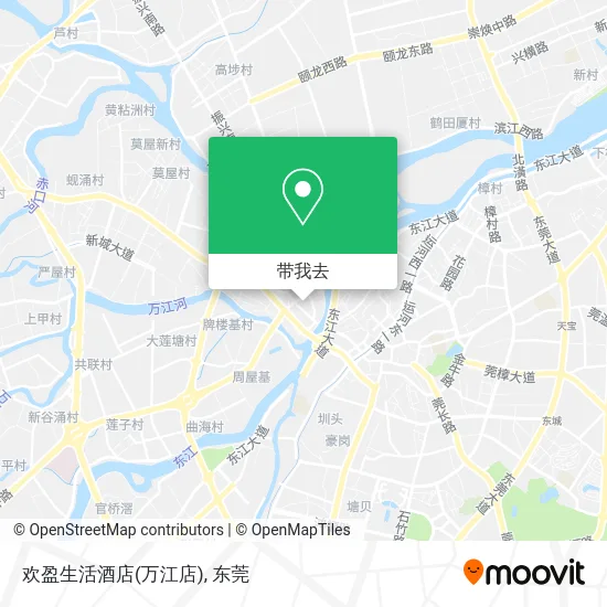 欢盈生活酒店(万江店)地图