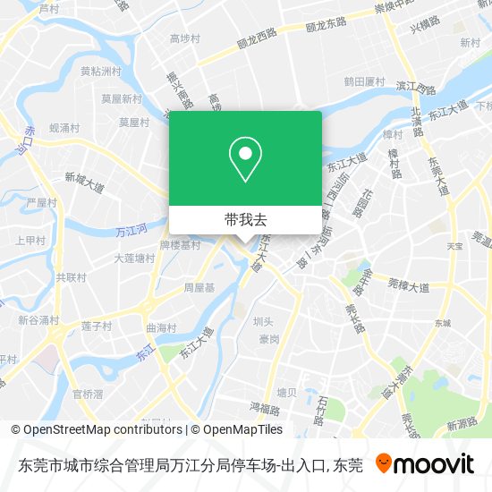 东莞市城市综合管理局万江分局停车场-出入口地图