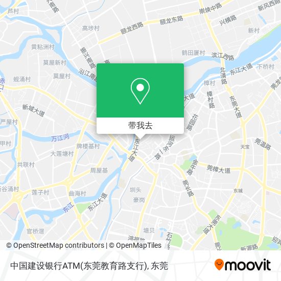 中国建设银行ATM(东莞教育路支行)地图