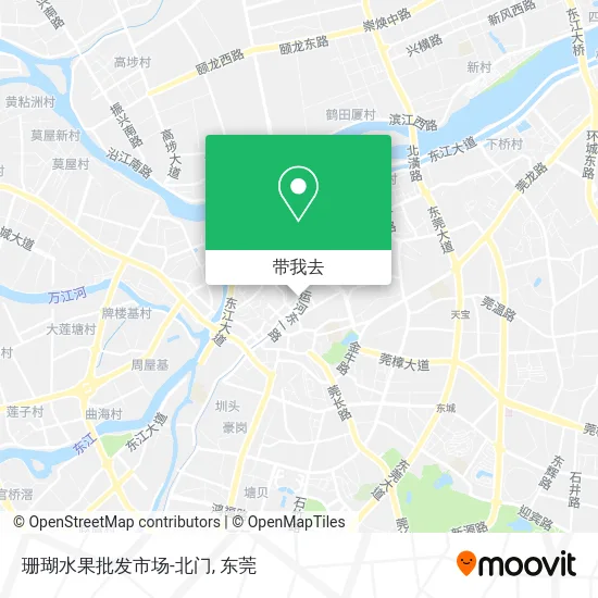珊瑚水果批发市场-北门地图