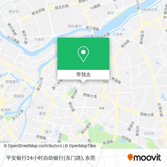 平安银行24小时自助银行(东门路)地图