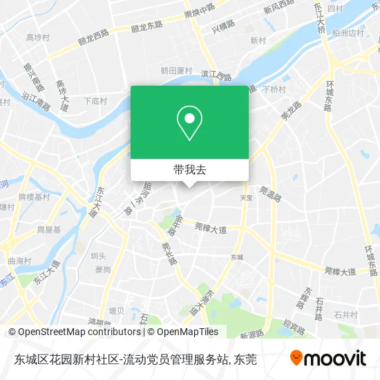 东城区花园新村社区-流动党员管理服务站地图